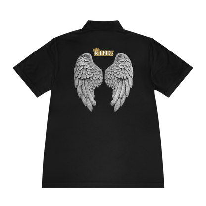 God Son Never Fall Black Polo Shirt 