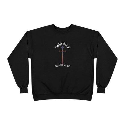 God Son Never Fall Crewneck Black Sweatshirt 