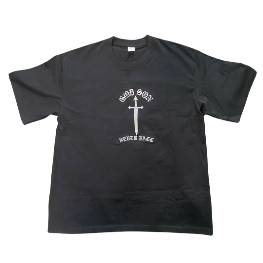 GOD SON NEVER FALL black tee