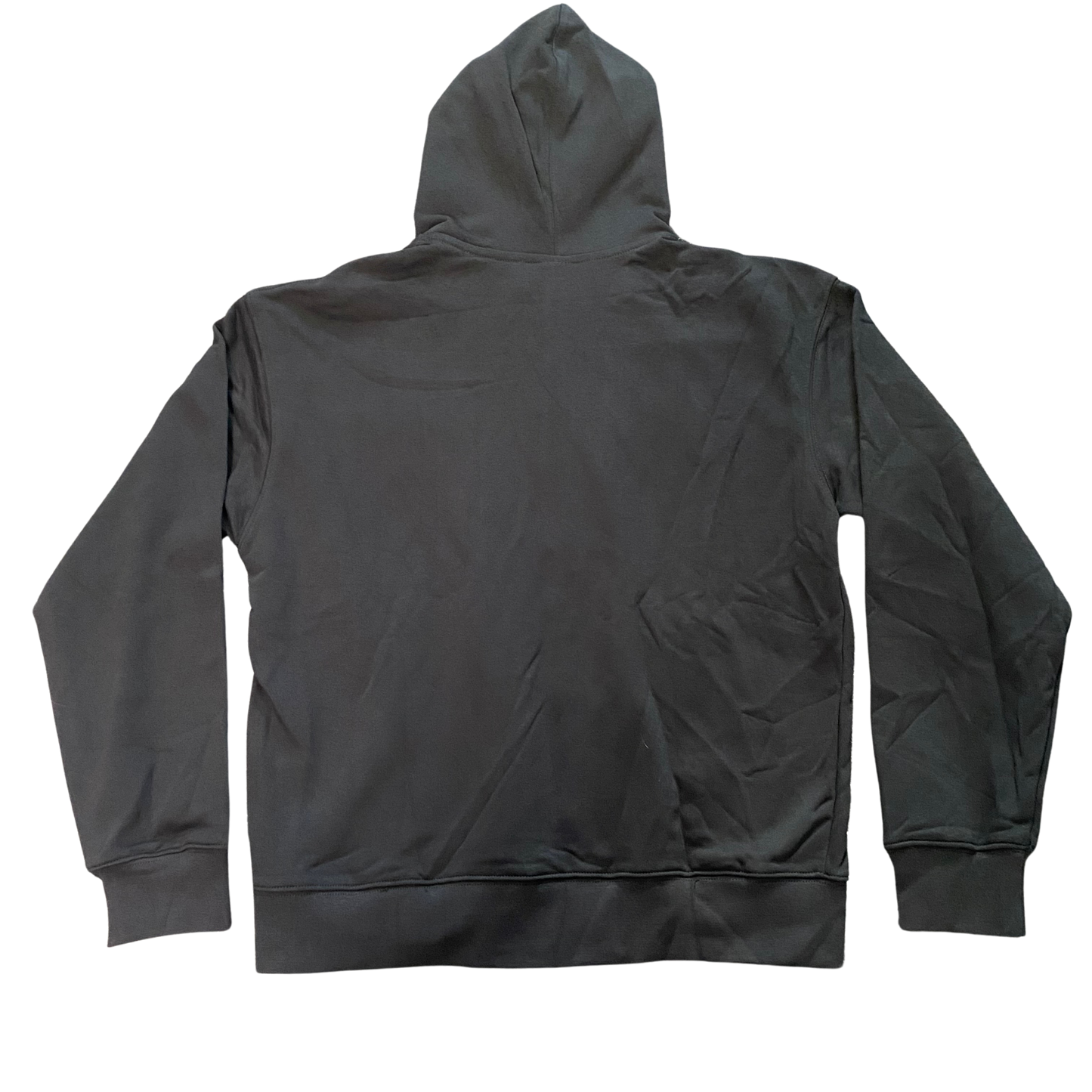GOD SON NEVER FALL black zip-up hoodie