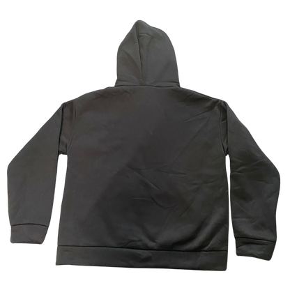 GOD SON NEVER FALL black full zip mask hoodie