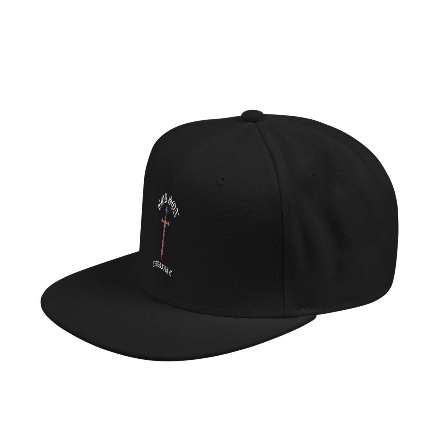 God Son Never Fall Snapback Black Cap 