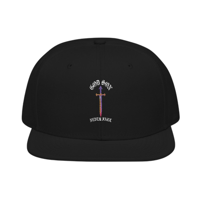God Son Never Fall Snapback Black Cap 