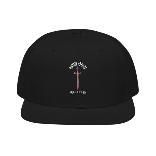 God Son Never Fall Snapback Black Cap 