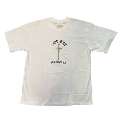 GOD SON NEVER FALL white tee