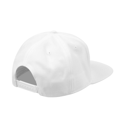 God Son Never Fall White Snapback Cap 