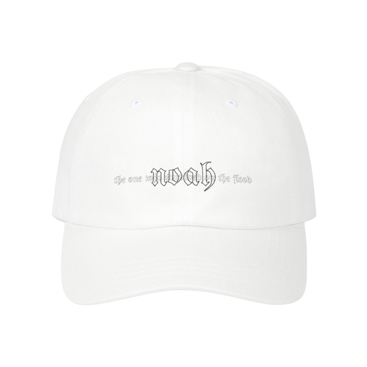 noah the one who survived on the flood White Baseball Cap 