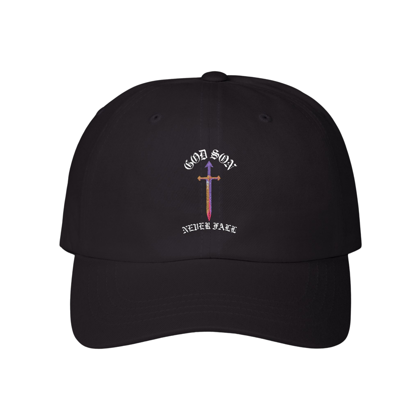 God Son Never Falls Black Cap 
