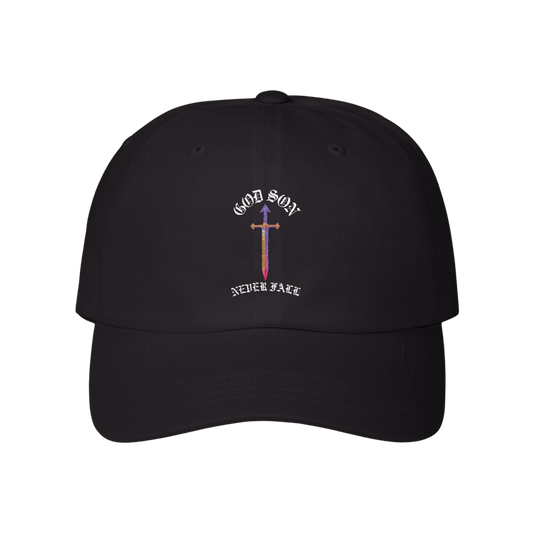 God Son Never Falls Black Cap 