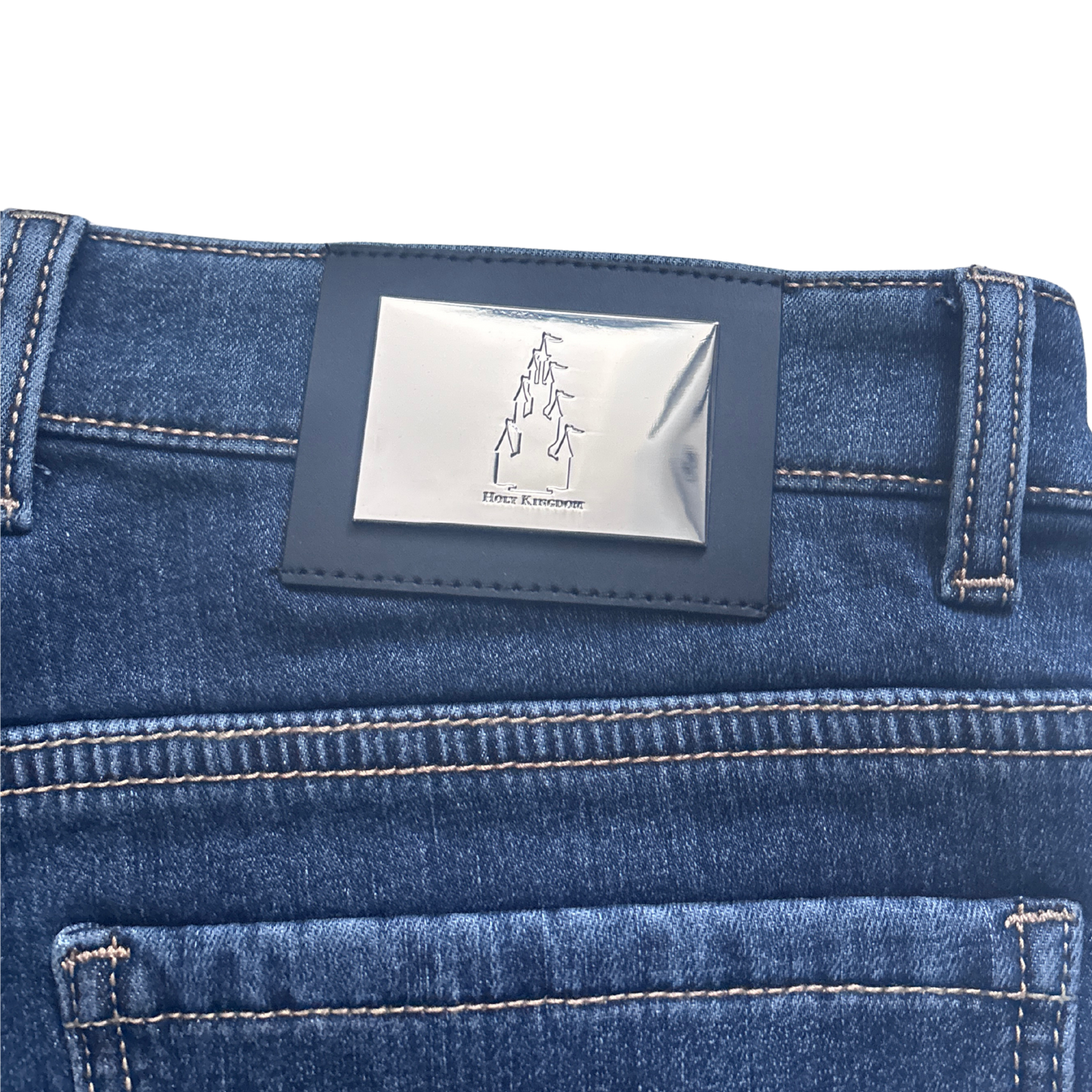 Holy Kingdom blue Flannel-Lined Jeans