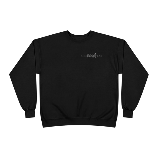 noah the one who survived on the flood Crewneck Black Sweatshirt 
