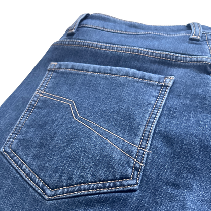 Holy Kingdom blue Flannel-Lined Jeans
