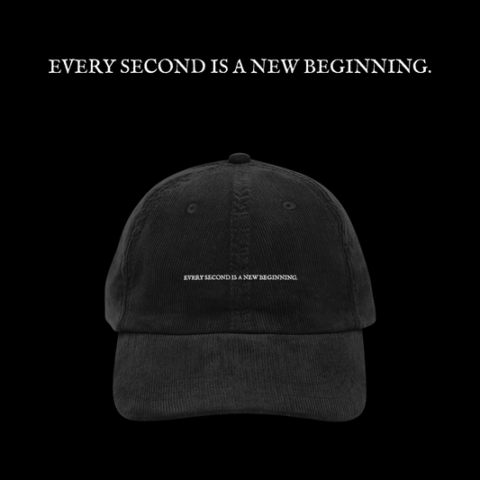 【every second is a new beginning.】vintage cap