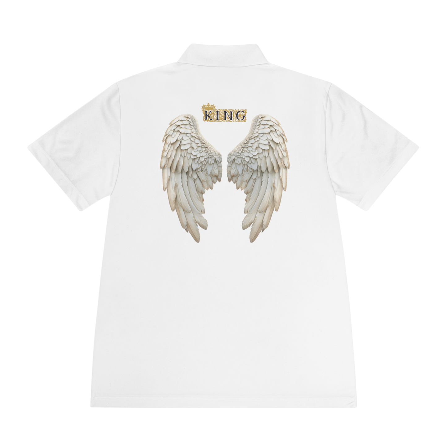 God Son Never Fall White Polo Shirt 