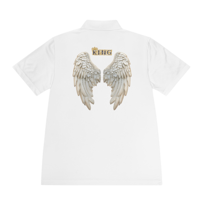 God Son Never Fall White Polo Shirt 