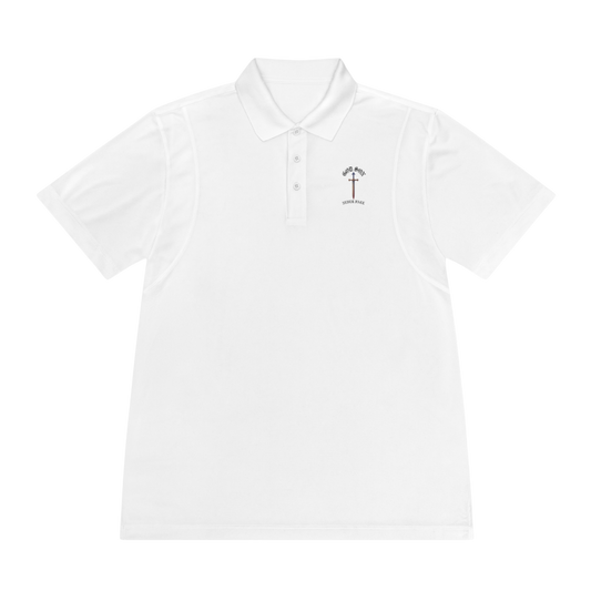 God Son Never Fall White Polo Shirt 